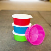 Mini 1 Gallon Small Horse Feed Storage, Treat, & Supplement Bowl with Snap-Lid