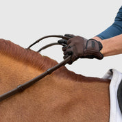 Rênes Super Grip - Rênes en caoutchouc lourd pour une prise en main ultime - Arrêts de main à 12,7 cm de distance.