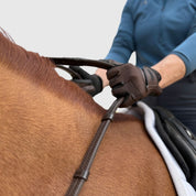 Rênes Super Grip - Rênes en caoutchouc lourd pour une prise en main ultime - Arrêts de main à 12,7 cm de distance.