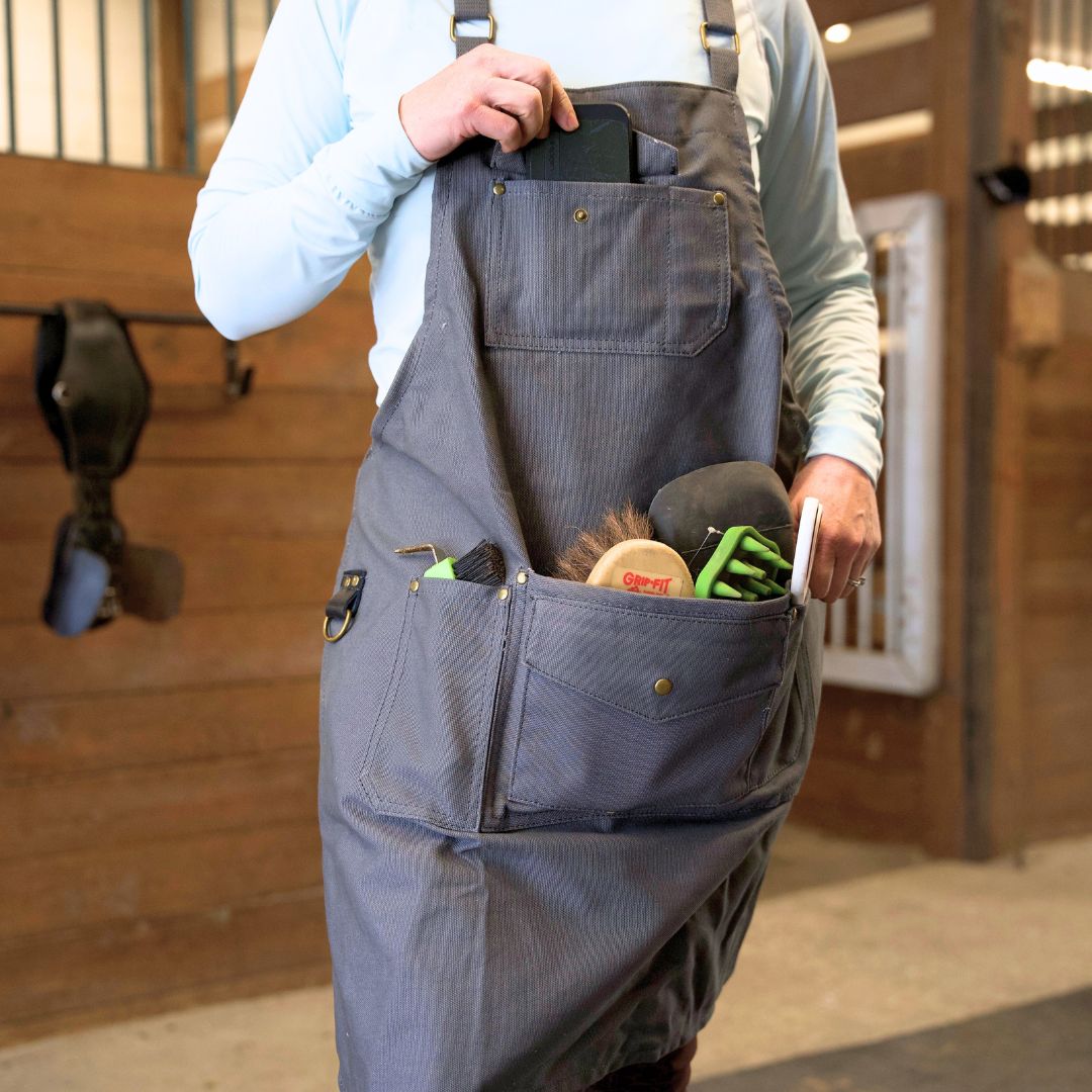 Farmers Defense Canvas Workhorse Apron in Dark Grey