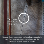 Pressure Relief Western Cinch with Faux Fleece Pads