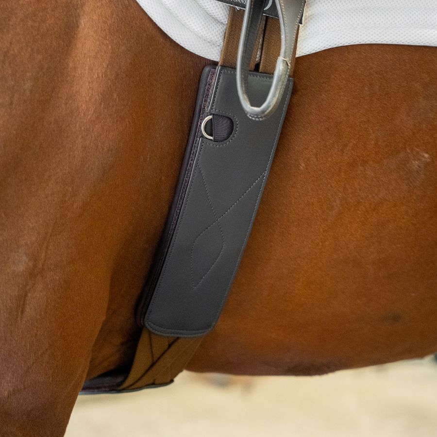 **NEW 3 PADS** Removable Leather Pads for Pressure Relief Comfort Long Girth