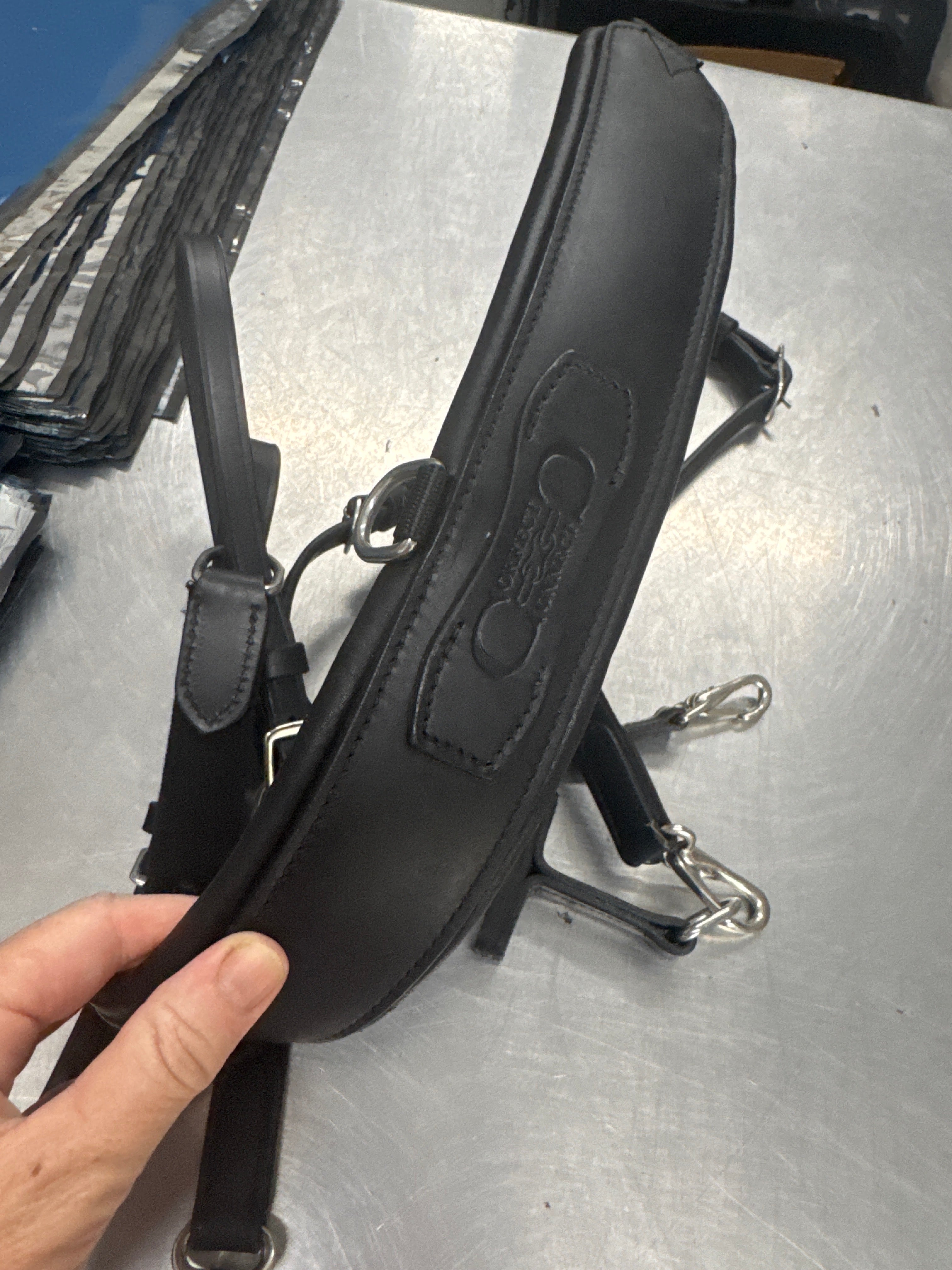 Black full size 3-in-1 training breastplate