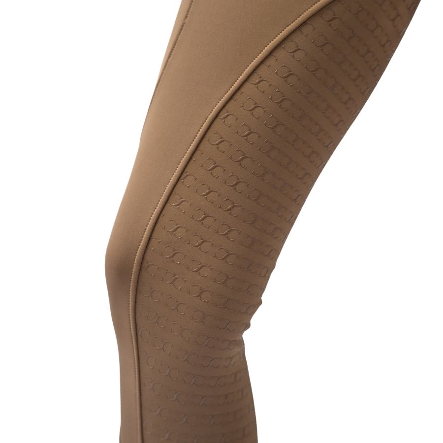 Beige Mid-Weight Winter Full Seat Breeches with Free Belt