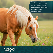 ALZOO HORSE SHAMPOO FOR WHITE & LIGHT COATS, 32OZ