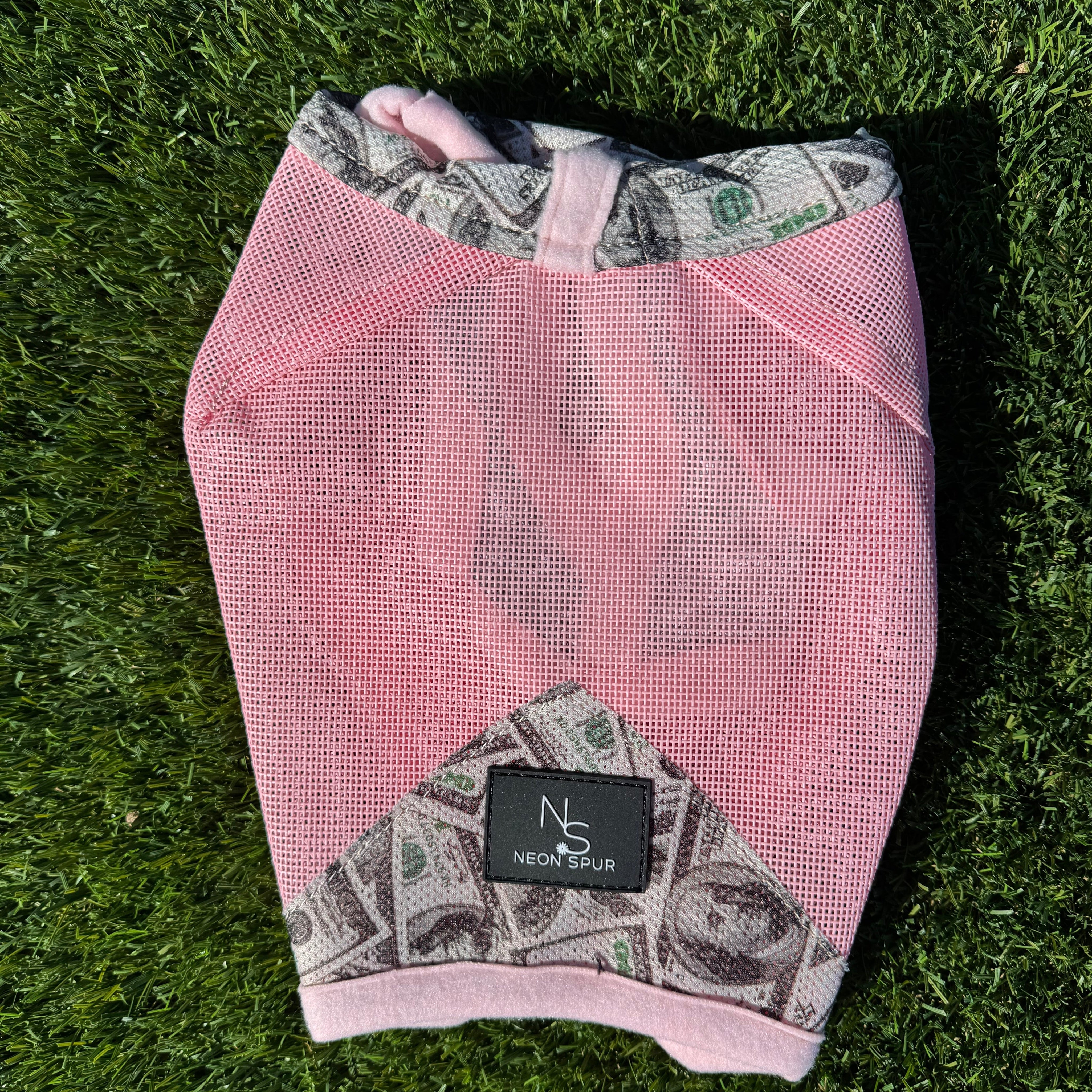Entry Fees Fly Mask -Baby Pink