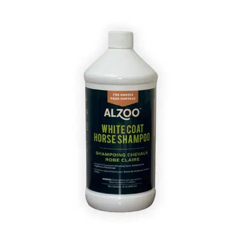 ALZOO HORSE SHAMPOO FOR WHITE & LIGHT COATS, 32OZ