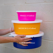 Large 2.9 Gallon Horse Feed Storage Bowl with Snap-Lid