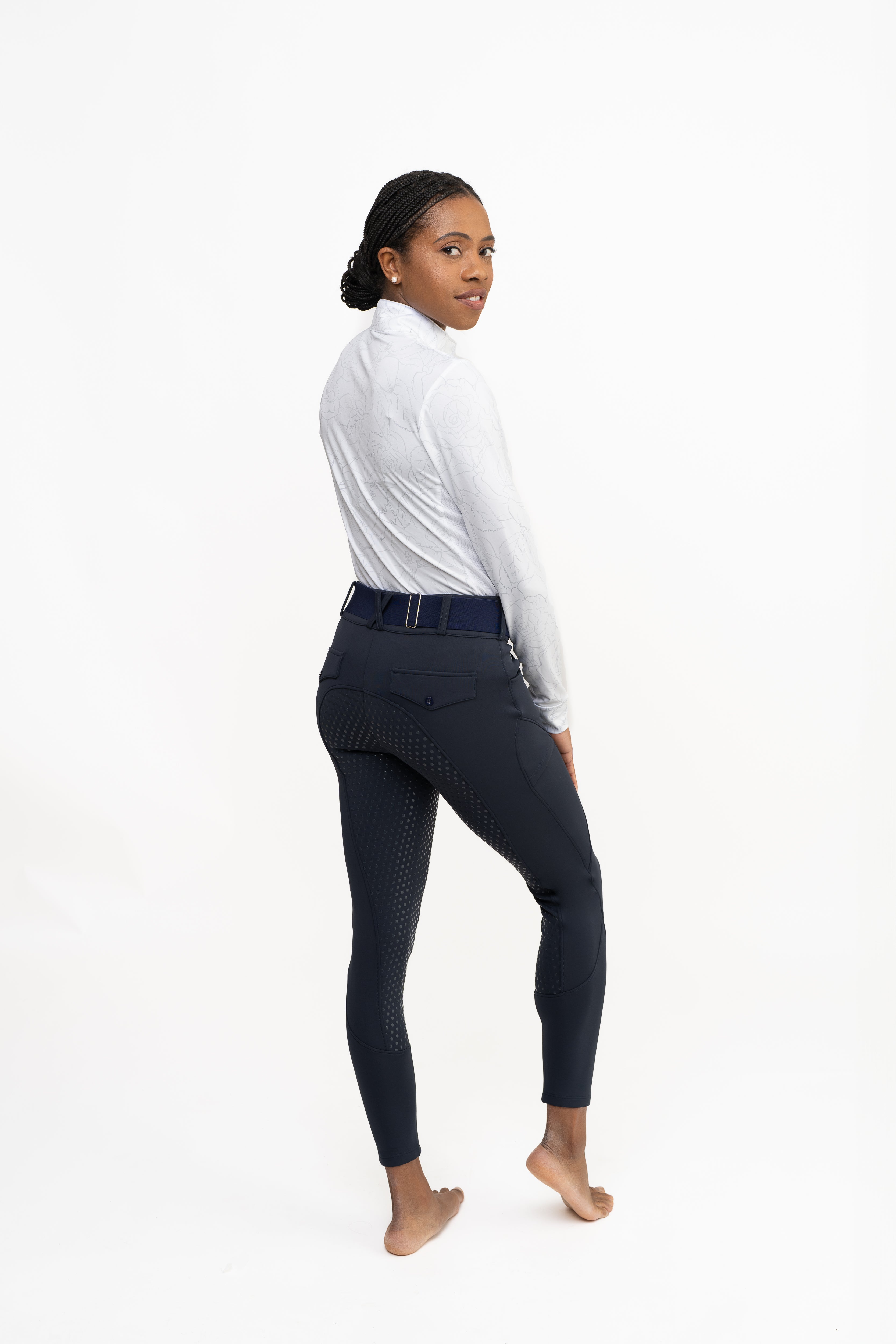 Navy Blue Mid-Weight Winter Full Seat Breeches