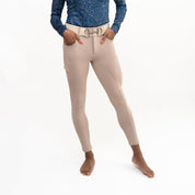 Culotte d'hiver beige avec patch au genou - Étirement dans les 4 sens avec tissu épais et confortable