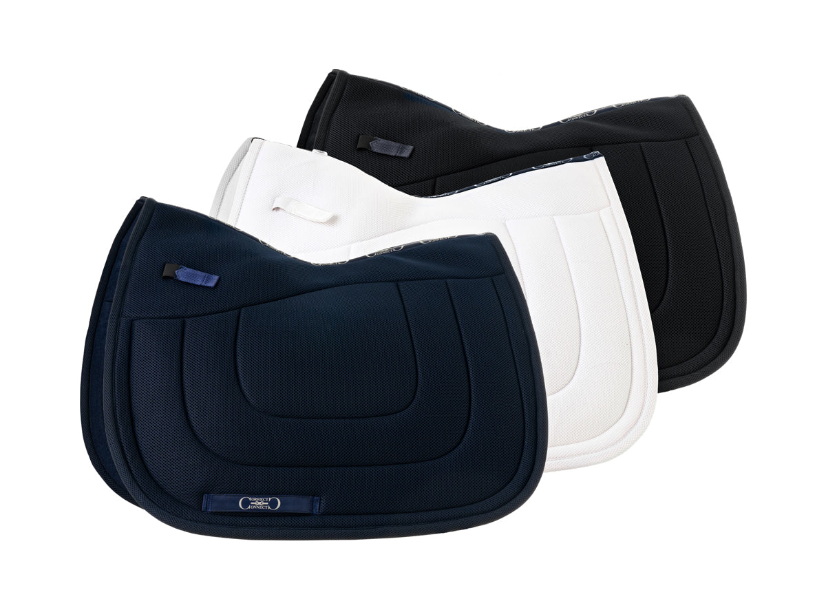 🎁 Dressage Mesh Saddle Pad with Quick Dry Cotton Lining in Navy, White or Black (100% off)