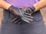 Tackified Copper Tech™️ Leather Premium Riding Glove in Brown