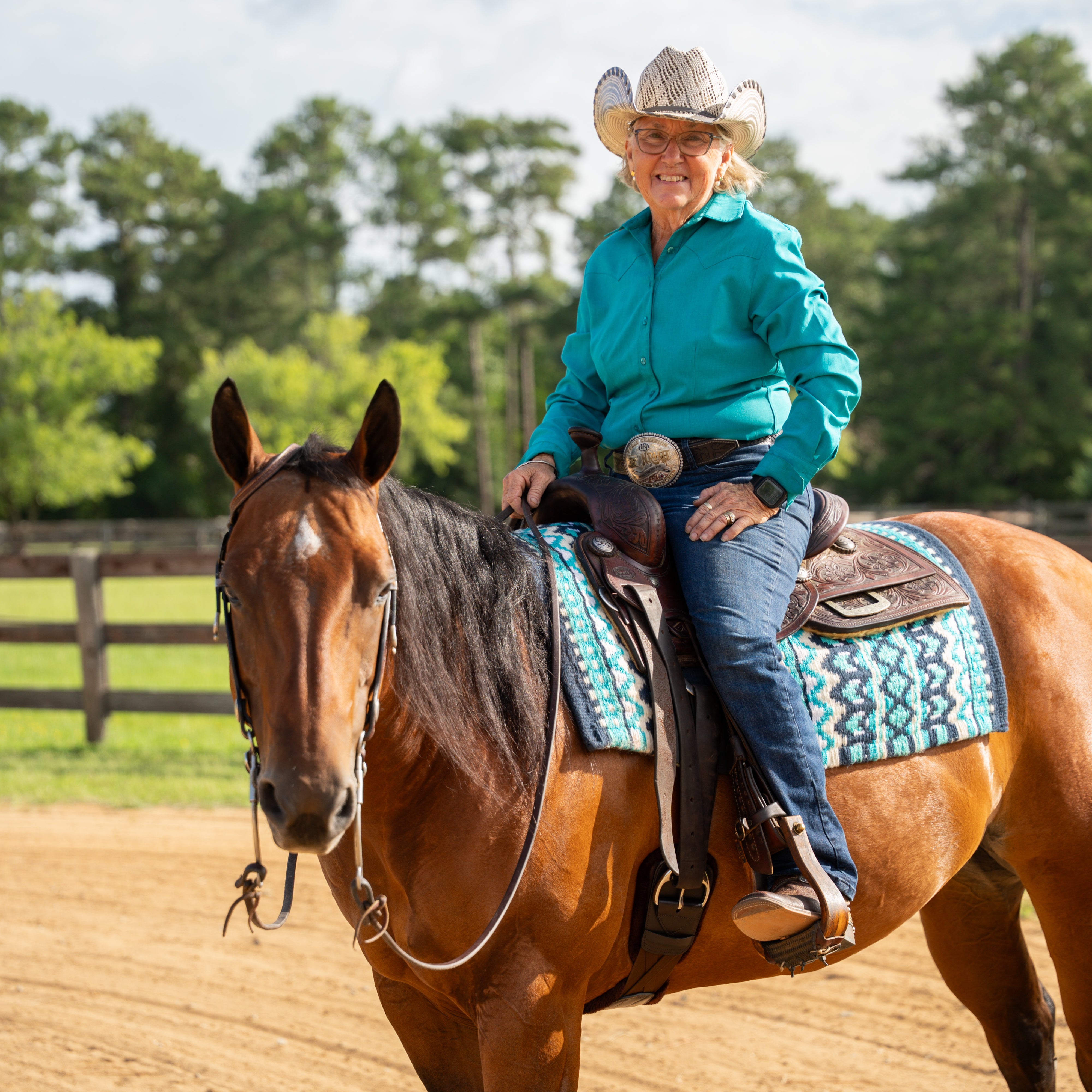 Pressure Relief Western Cinch with Fleece Pads