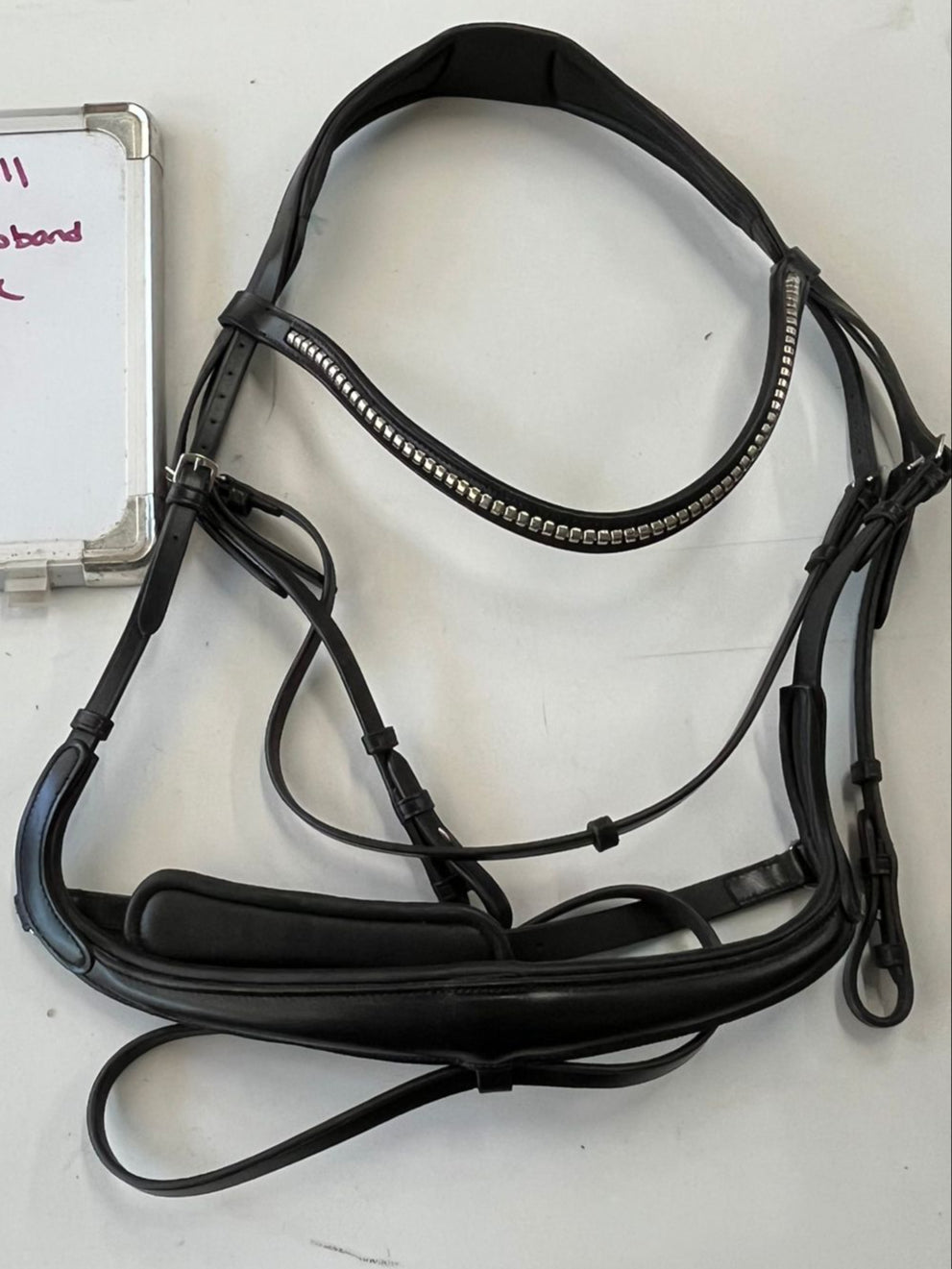 CLEARANCE Black X-Full Leather Bridle w/ Removable Flash