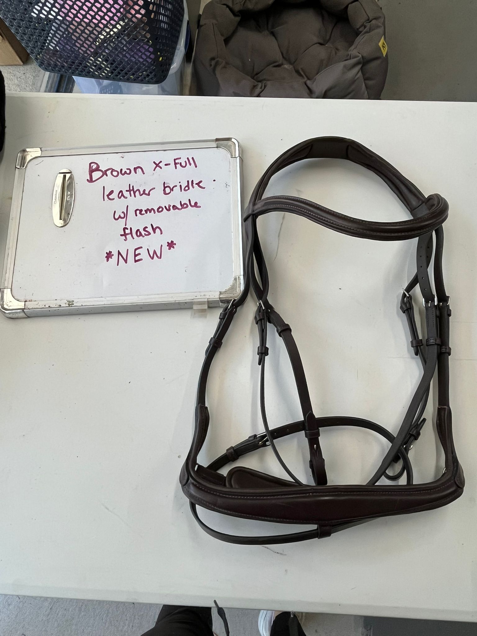 CLEARANCE XFUll Leather Bridle w/ Removable Flash