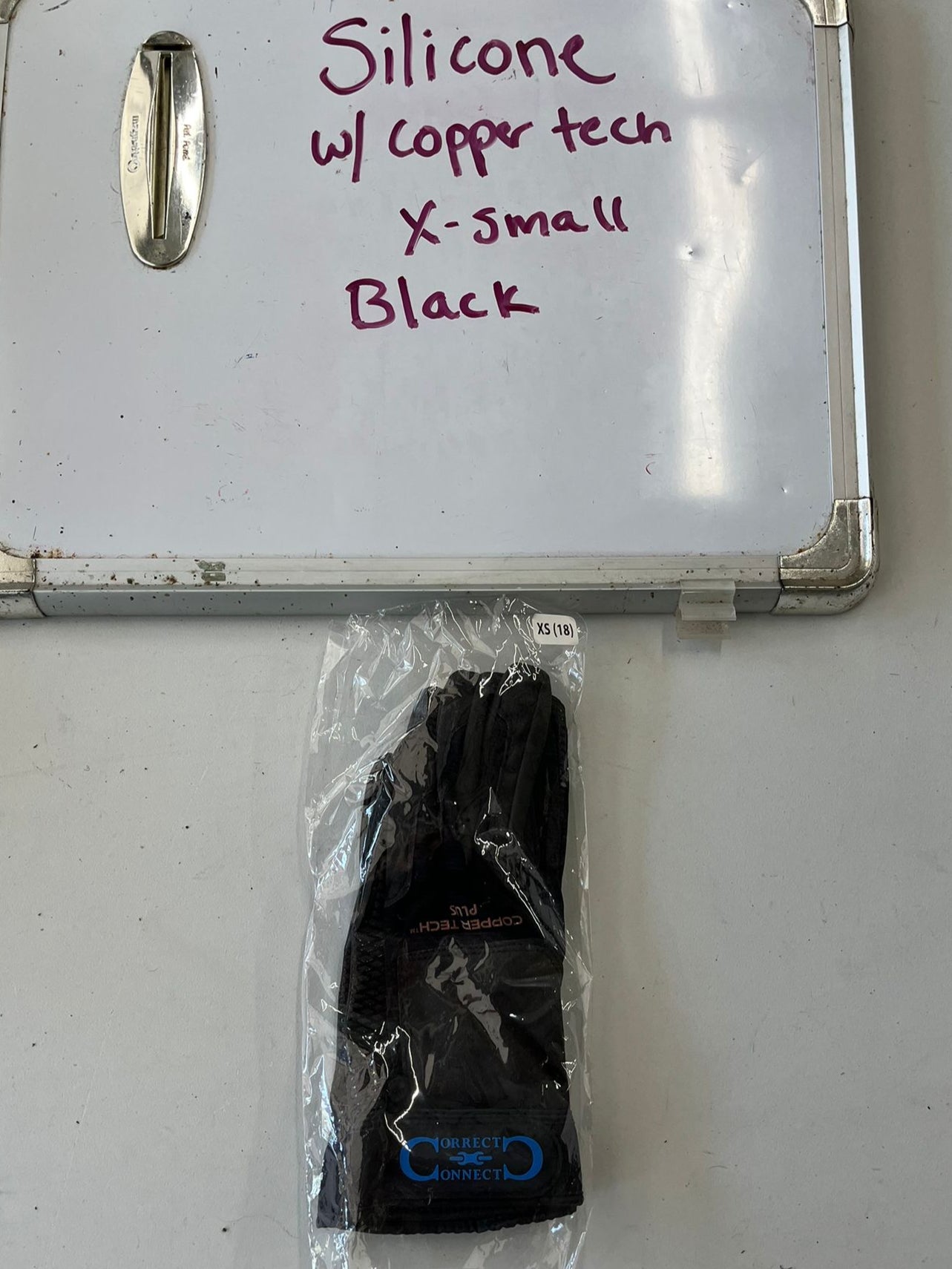 CLEARANCE Black X-Small Coppertech Silicone Glove