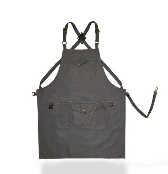Farmers Defense Canvas Workhorse Apron in Dark Grey