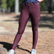 Burgundy Just Right Summer Breeches + Free Belt