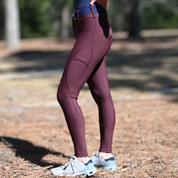 Burgundy Just Right Summer Breeches + Free Belt