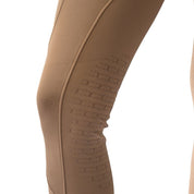 Beige Mid-Weight Winter Knee Patch Breeches With Free Belt