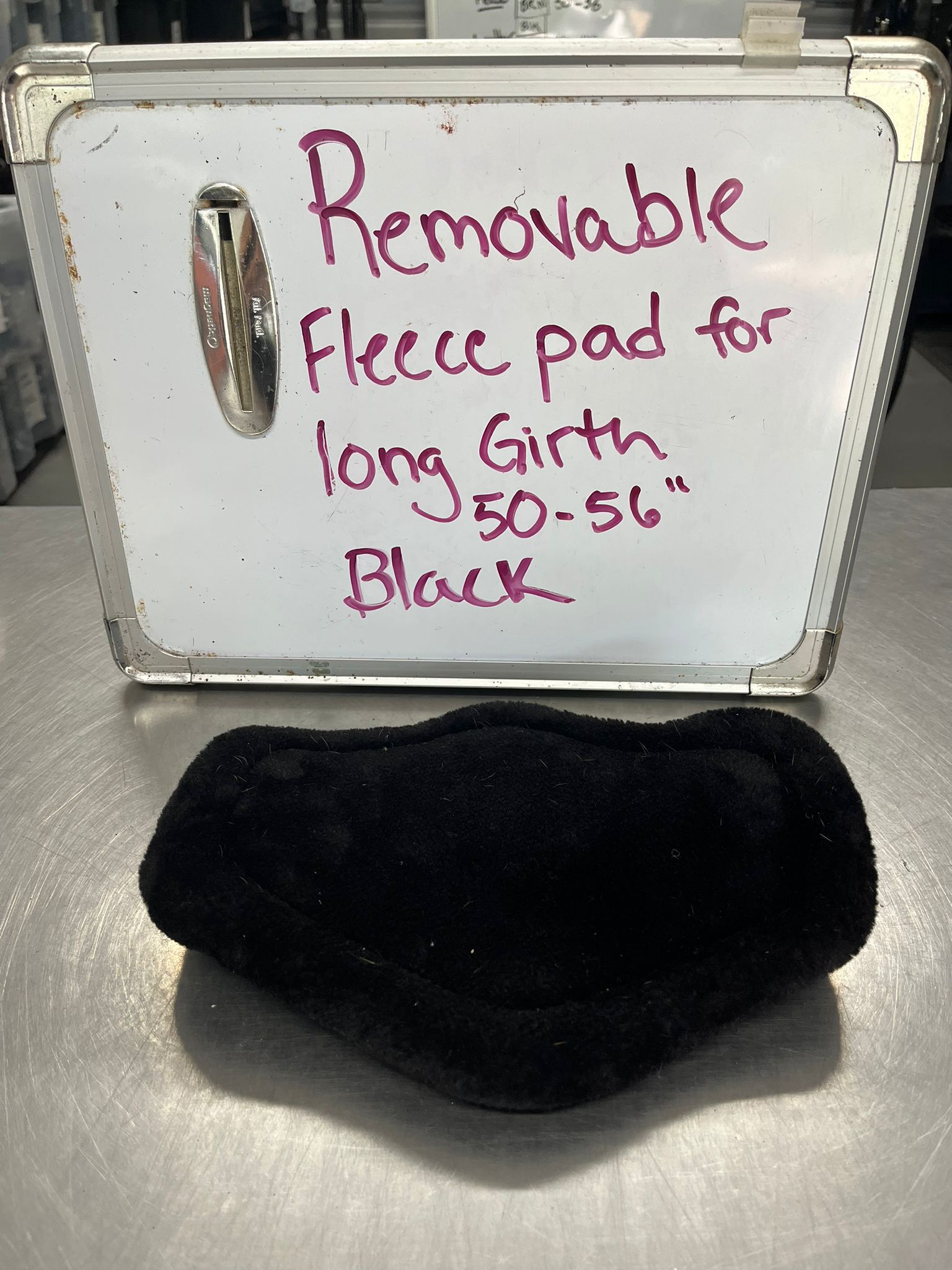 CLEARANCE Replacement Fleece Pad for Comfort Long Girth, Black, Sizes 50"-56"