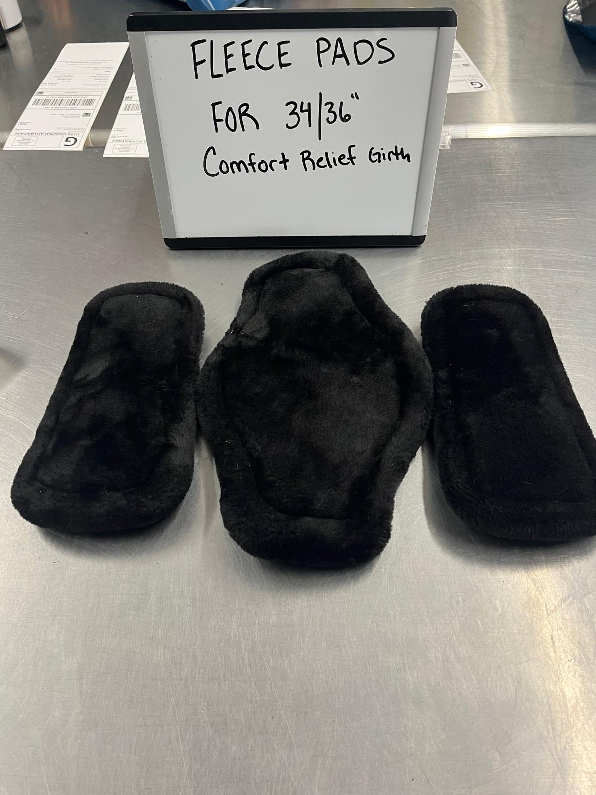 CLEARANCE Black Fleece Pads for 34/36" Short Comfort Connect Girth