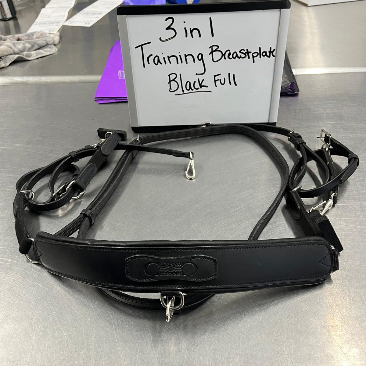 CLEARANCE Black 3-in 1 Training Breastplate FULL
