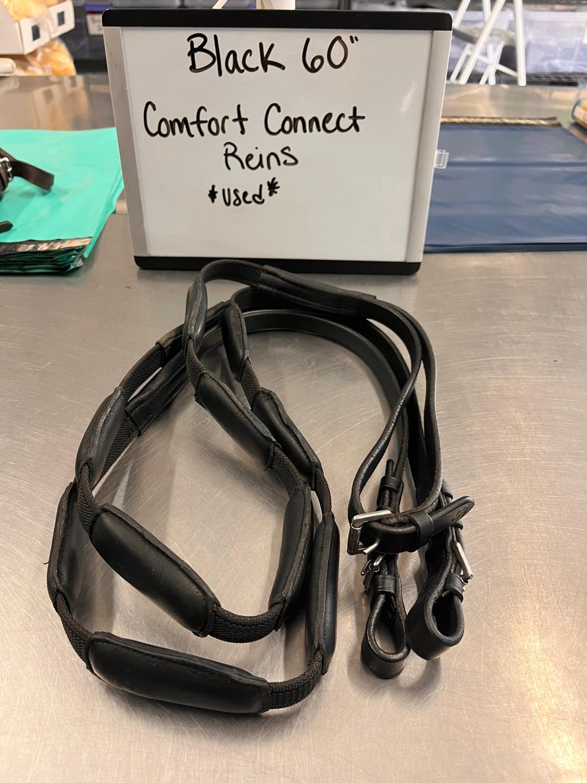 CLEARANCE Black 60" Comfort Connect Reins
