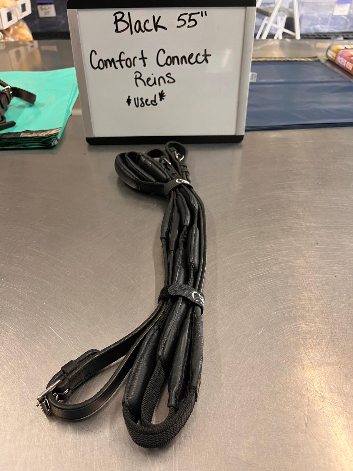 CLEARANCE Black 55" Comfort Connect Reins
