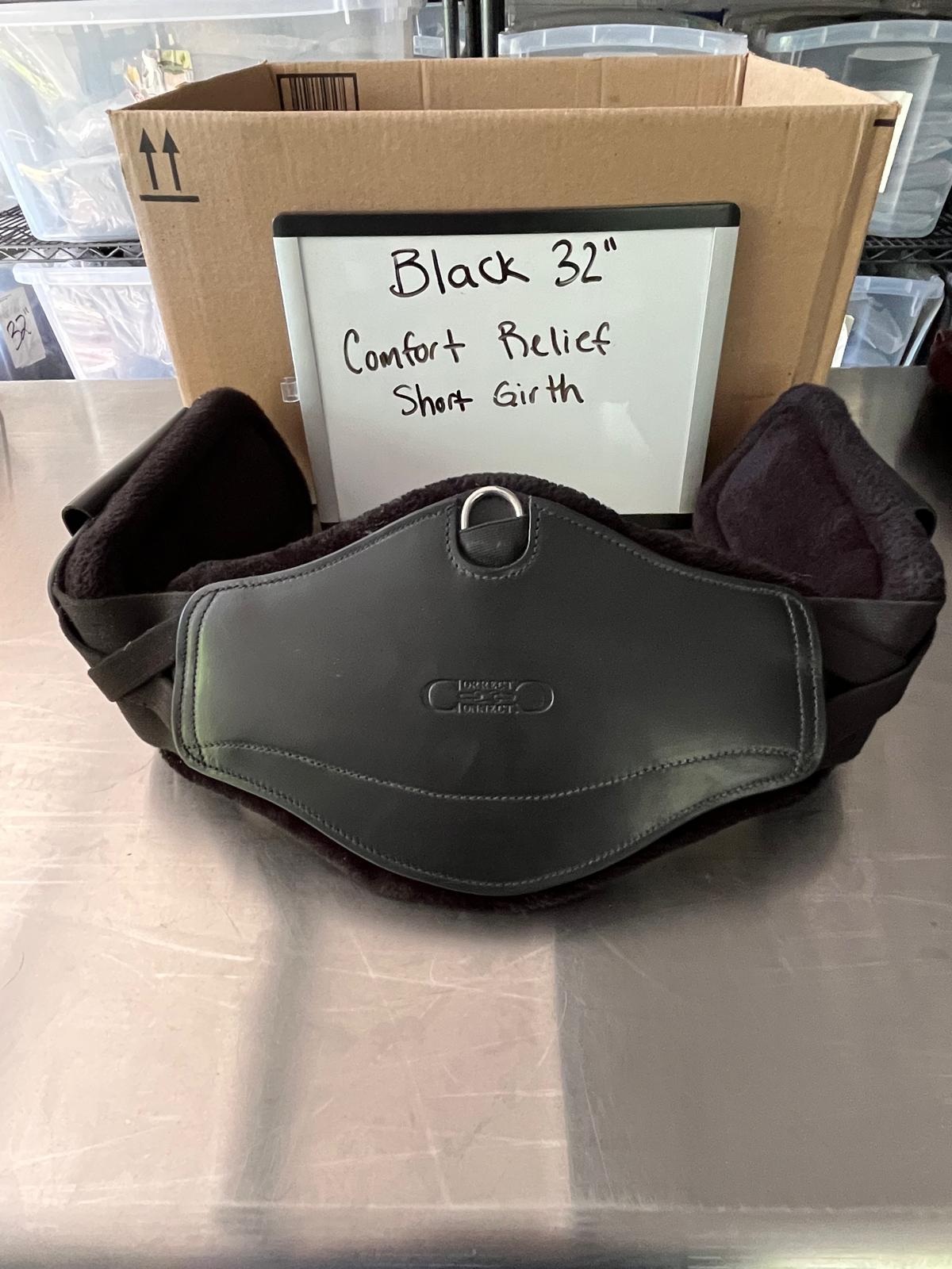 CLEARANCE 32" BLACK Comfort Relief Girth w/ fleece pads