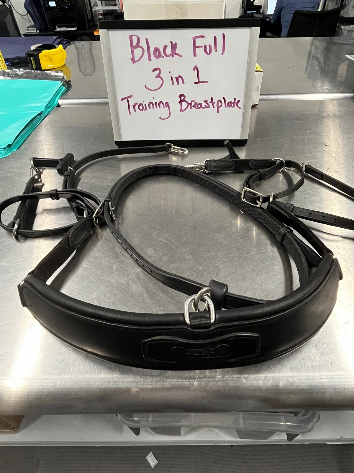 CLEARANCE Black 3-in 1 Training Breastplate FULL