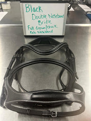 CLEARANCE Black Double Noseband Bridle *Full/Cob Combo*