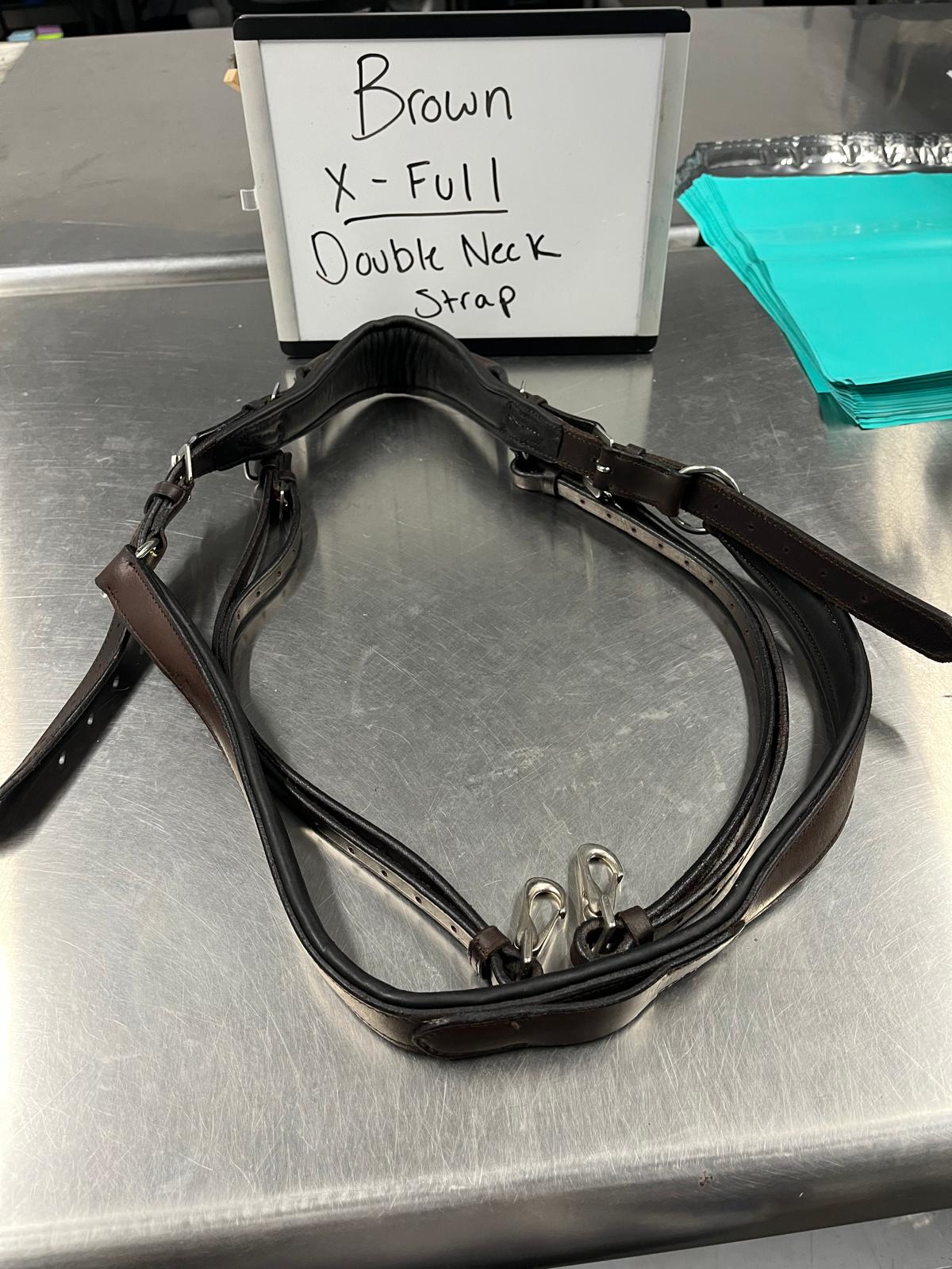 CLEARANCE Brown X-Full Double Neck Strap