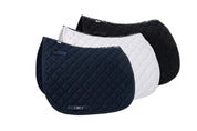 Dressage Mesh Saddle Pad with Quick Dry Cotton Lining in Navy, White or Black