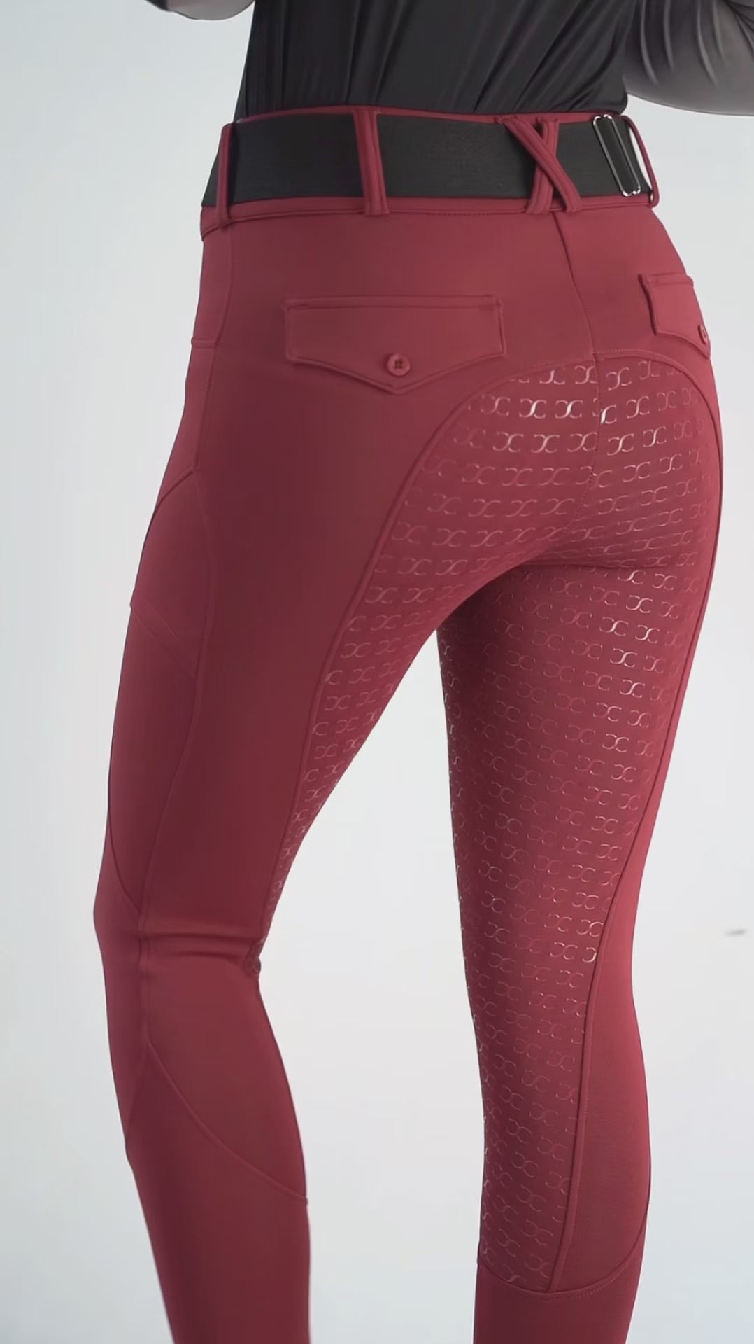 Schwarze Winter-Just-Right-Reithose