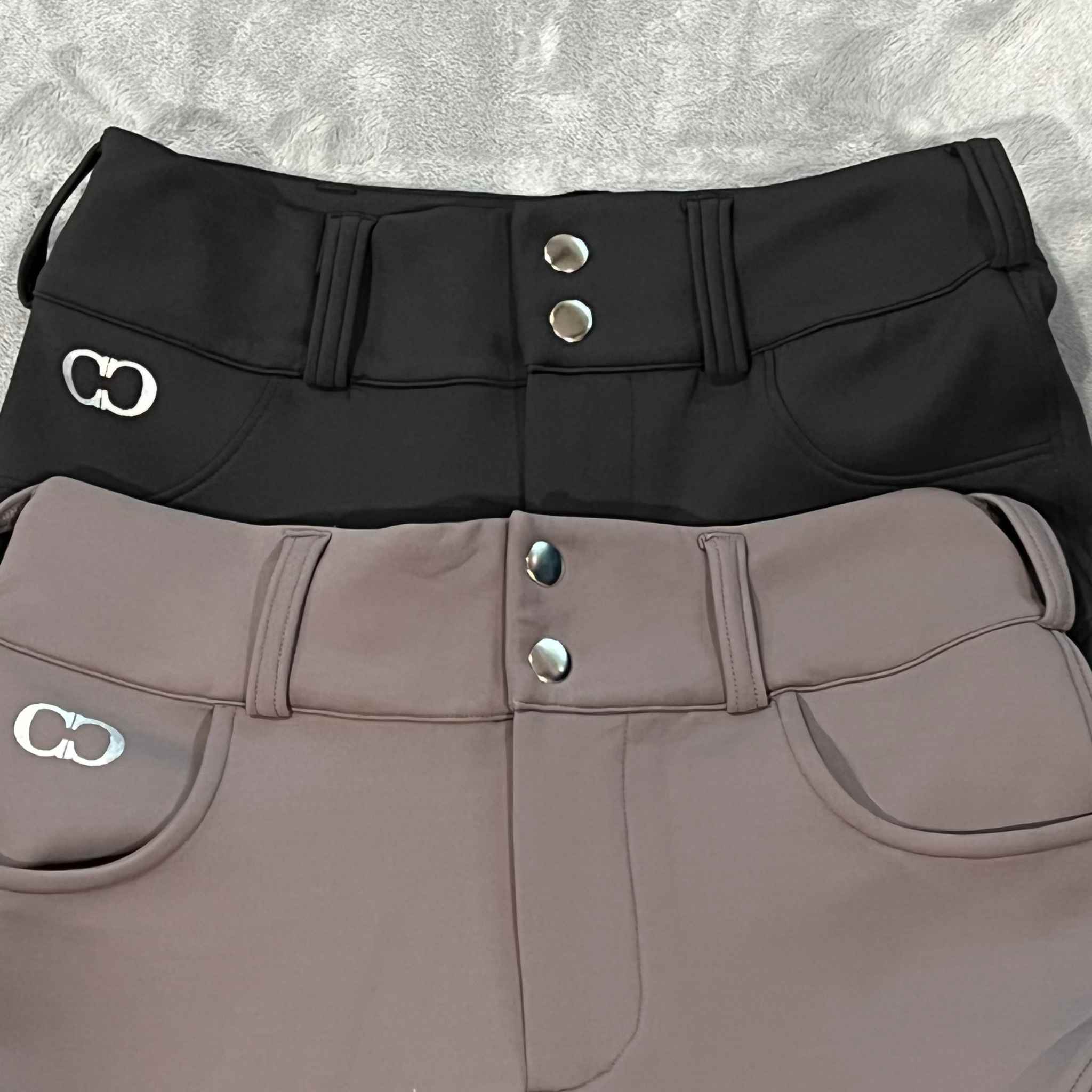 Schwarze Winter-Just-Right-Reithose
